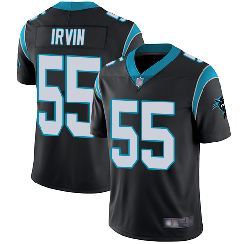 Carolina Panthers Limited Black Men Bruce Irvin Home Jersey NFL Football #55 Vapor Untouchable